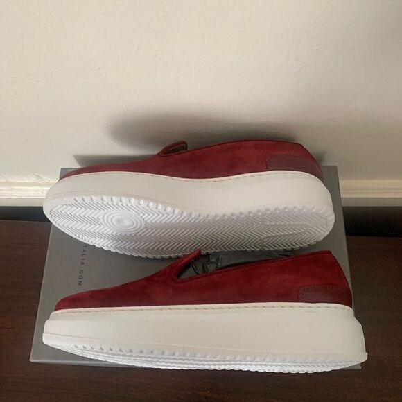 Aquatalia lanie slip on leather and lining, cushioned comfy sneaker size 8 - Picture 5 of 11